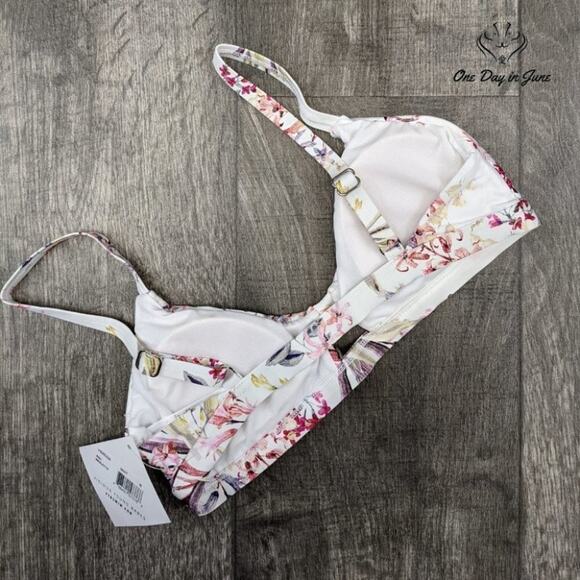 Vicious Young Babes Grounded Keyhole Bralette Bikini Top Swimsuit Size S - Picture 4 of 4